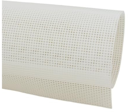 Plastic Canvas para Punto Bolsa de tela de malla de plástico Alfombra Hilo Gancho Manualidades Suministros DIY Manualidades Gancho de Pestillo Accesorio Gancho Manualidades Rejilla Duradera 33*50CM