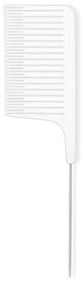 Langhaarkamm Friseurkamm Spitzkamm Professioneller Haarfärbekamm for den Friseursalon Hochtemperatur-Schneidekamm Haarstyling-Tools Haarkamm(White)