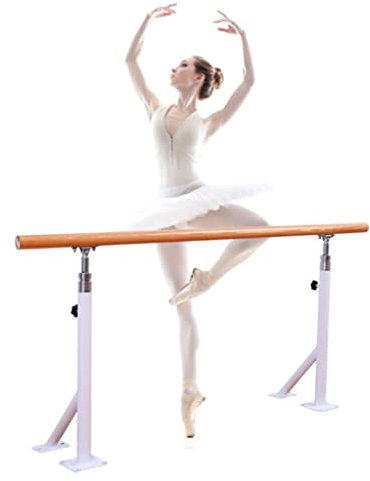 DLAZUM Ballettstange, verstellbare Ballettstange, am Boden montierte Feste Verlängerungsstange aus Stahl, geeignet für Tanzstudios und Schulen zu Hause (2 m)