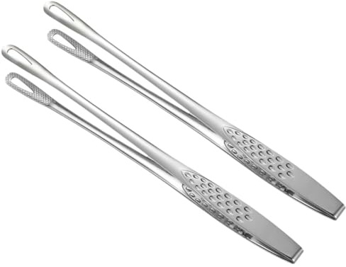 UKCOCO Pinces à Barbecue Acier Inoxydable Pince Cuisine Inox Résistante et Pratique pour Cuisson et Service Alimentaire
