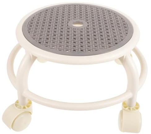 Veemoon Tabouret Roulant Petit et Bas à roulettes pour Pédicure, Utilisation Polyvalente en Salon et Maison