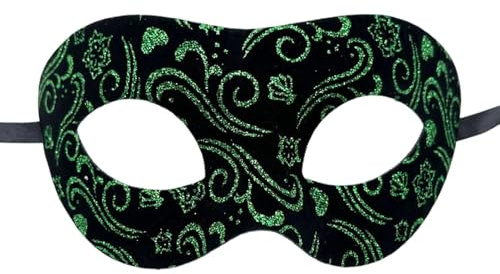 Masquerade Mawskfor män – 17,5 × 8,3 cm PVC elegant Face Msk, halloween kostym Maisk| Style gotisk festmålning, justerbar lätt karnival ögonskydd, fin klänning bolltillbehör, cosplay storlek