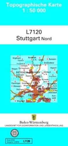 L7120 Stuttgart-Nord: Zivilmilitärische Ausgabe TK50 (Topographische Karte 1:50 000 (TK50))