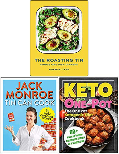 The Roasting Tin, Tin Can Cook, The One Pot Ketogenic Diet Cookbook 3 Books Collection Set