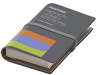 Pantone FHIC200A Cotton Passport - Single Value Cotton Colour Reference in a Portable, Folio-Style Accordion Format, Featuring a White mask for More Accurate Colour Evaluation