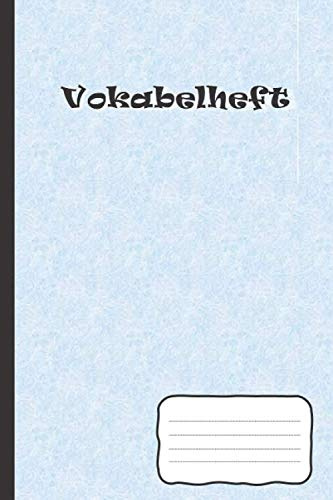 Vokabelheft: DIN A5 | 120 Seiten | Liniert | Vokabelheft Zweispaltig | Hochglanzcover