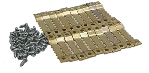 Grapelet Picture Hanger – Pack of 20 with Screws – Hanger for Wooden Frame, Tooth Hanger for Stretcher Frame, Hanger for Picture Frames and Removable Frame Made of Wood, Picture Frame Hanger