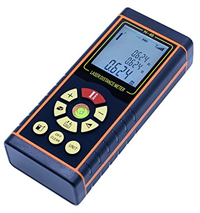 CGOLDENWALL Elektronischer Laser-Entfernungsmesser 40/50/60/70/80/100M Mini-Laser-Entfernungsmesser Bauen Messgerät Handheld Area/Volume Tool - Traditionelles Modell (80m)