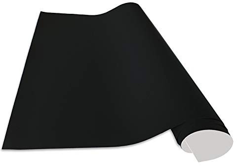 Cuadros Lifestyle | Selbstklebende Tafelfolie | Markerfolie | Whiteboardfolie | Boardmarkerfolie | inkl. 2 Stück Kreide | Wandfolie | Farbe:Schwarz, Größe:120x100 cm