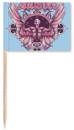 Graffiti Street l Angle Clock Pattern Toothpick Flags Marker Topper Party Decoration