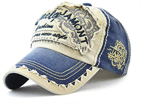 CHENNUO Basecap Herren Vintage Distressed Snapback Caps Trucker Hat Baseballkappe Mütze Unisex