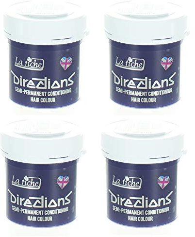 4 x La Riche Directions Semi-Perm Hair Colour Ultra Violet 4x 88ml