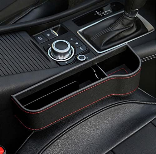 Multifunctional Car Seat Organizer Set, Autositz Seitentaschen Organizer, Autositztasche Autositz Side Gap, Sitz Organizer, Multifunktionale Autositz Gap Aufbewahrungstasche Organizer (Black, Right)