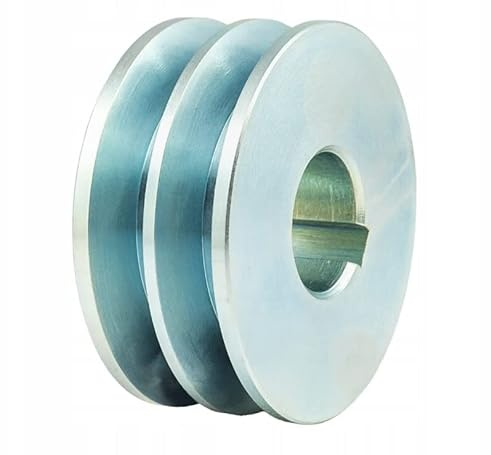 Keilriemenscheibe HB SPB 2x17mm 80mm Doppelrad Riemenscheibe E-Motor Riemenrad Elektromotorantrieb Keilriemen Riemenantrieb (Bohrung: 20mm, Nut 6mm)