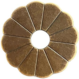 Tiazza Lot de 10 rondelles de plaque arrière en laiton pour décoration de meubles classiques (bronze) – 2,5 cm
