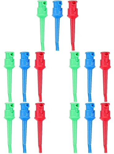 SOLUSTRE 15stücke Test Clips Für Multimeter Grabber-klemmen Für Elektronische Komponenten Für Präzise Messungen Und Sicheres Testen Mit Isolierten Kunststoffabdeckungen Für