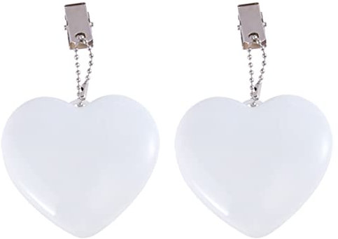 Lot de 2 lampes de nuit en forme de cœur cœur à main en forme de cœur Contrôle tactile Lampe de poche LED Lampe de poche portable Veilleuse LED Toutes les lumières 3D Capteur Fille Blanc