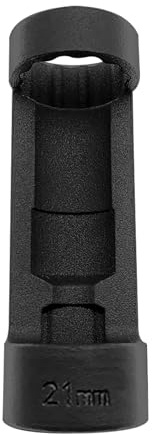 Shkalacar Federbeinmutter Stecknusssatz, 12 Punkt 1/2 Zoll Gegenhalter-Stecknuss, Stahl Auto Reparaturwerkzeug (21 mm schwarz)