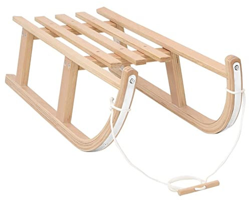 Schlitten 90x36,5x25 cm Sperrholz, LAPOOH Schlitten Kinder, Rodel, Schneeschlitten Für Camping, Jagdschlitten - at
