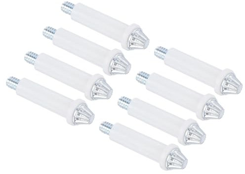sourcing map Quincaillerie pour Porte Pliante, Lot de 8 Pivots Inférieurs pour Porte Pliante, Kit de Réparation pour Quincaillerie de Porte Pliante pour Portes de Placard Coulissantes, Argent