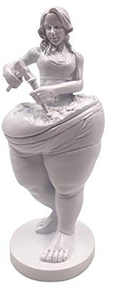 Skulpturen Statuen Abnehmen Göttin Statue Dekoration, Harz Figur Skulptur Modell, Schlafzimmer Store Beauty Dekoration, Geschenk für Abnehmen Mädchen 7 * 7 * 19,5 cm