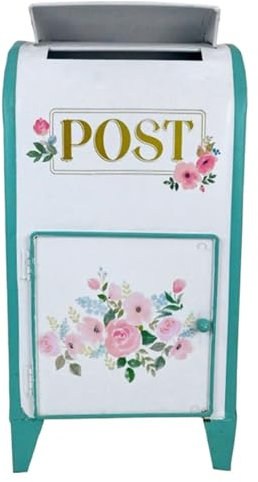 WACEH earrings Post Box Letterbox, Metal Postbox Standing Outdoor Mailbox For Home Use Decoration Ornaments Mailbox Easy to Install jewelry