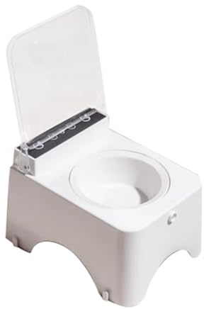 Buqpow Gamelle intelligente pour chat avec capteur infrarouge et couvercle automatique, anti-souris, distributeur de nourriture pour chats et chiens