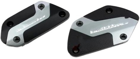 Vorne Hinten Flüssigkeit Reservoir Abdeckung Für R1200GS Motorrad Vorne Kupplung Bremsflüssigkeit Reservoir Kappen Öl Tank Abdeckung Motorrad Bremsflüssigkeit Kappe(Titanium)