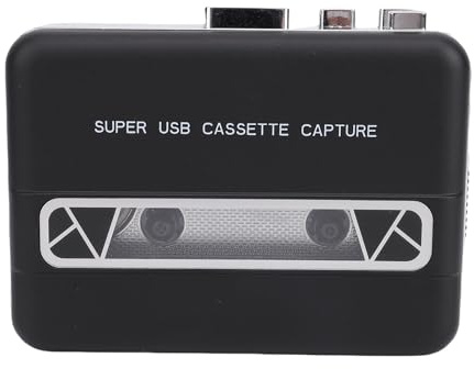 SENECESLI Kassettbandspelare, Kassett Till MP3 Digital Converter, 3,5 Mm Hörlursuttag, Bärbar Kassettspelare för Bärbar Dator, PC, CD -brännare