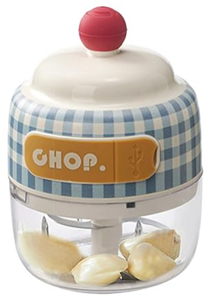 Chopper Alimentos Vegetales – Molinillo eléctrico de ajo, mini robot de borde | Carne de de frutas ensalada de verduras, coser cocina, preparación rápida fácil, electrodomesti