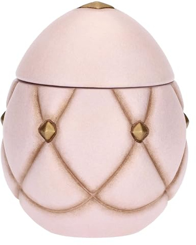 THUN - Scatola a forma di uovo in ceramica Incanto di Pasqua, piccola - Ceramica,8,9x8,9x10,9 cm