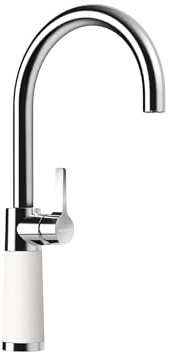 SCHOCK Robinet de cuisine SC-520 Polaris – Robinet haute pression CRISTADUR avec bec fixe et connecteurs standard