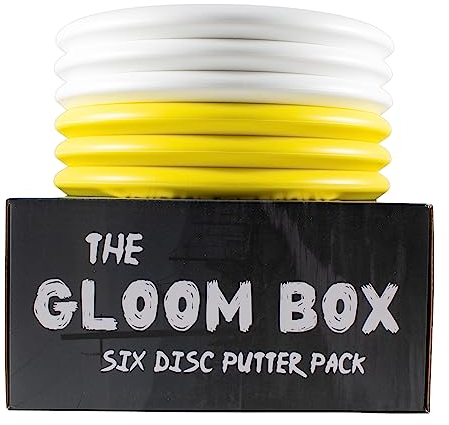 Gloom Box | Set mit sechs Puttern | weicher Putter-Kunststoff für guten Halt und geraden Flug