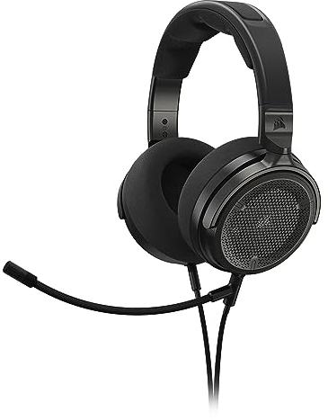 Corsair Virtuoso PRO Wired Open Back Gaming Headset - Detachable Uni-Directional Microphone - 50mm Graphene Drivers - 20Hz-40 kHz Frequency Reponse - Carbon