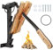 Wall Log Splitter, Kindling Splitter Log Splitter Wood Wall Mounted Manual Firewood Splitter Firewood Kindling Splitter Wood Splitter Wall Mounted for Home Indoor Outdoor Camping Use (Black)