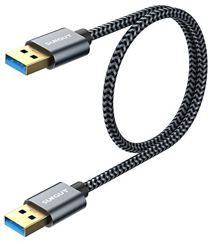SUNGUY Cavo USB 3.0 Maschio A 0,5m, 5Gbps per Raffreddamento PC Portatile, Dischi Rigidi, Computer, Lettore Blu-Ray, DVD