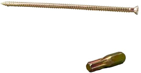 WK Electrical - Vis béton avec embouts Torx - Vis à maçonnerie à tête fraisée zinguée pour brique et béton - Pas besoin de chevilles murales - Fixations robustes - 7,5 mm - Lot de 100 (7,5 mm x 180 mm