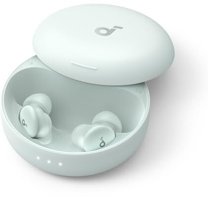 soundcore Sleep A30 från Anker sömnöronsnäckor, smarta hörlurar med aktiv brusreducering för sömn, adaptivt snarkmaskeringssystem, ultrakomfort för sidosovare, 8-10H speltid