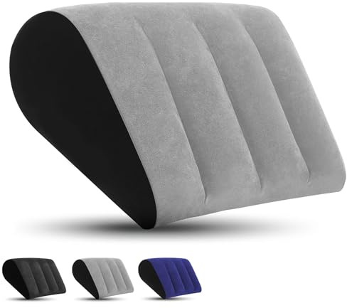 Aufblasbares Keilkissen für Sleepling - Reflux Kissen Anti-Schnarchen, Säurereflux und GERD. Positionierung Keilkissen für Knie, Arm, Rücken, Nacken und Beine,Bettkeilkissen für Bett und Sofa,Grey
