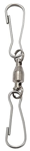 Kueohse 12 Pack Double Clip Swivel Hooks for Wind Spinners, Hanging Windsock, Bird Feeders, Wind Chimes Crystal Twisters Party Supply