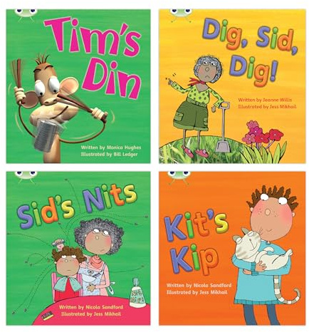 Learn to Read at Home with Bug Club Phonics: Pack 1 (Pack of 4 fiction books) (Phonics Bug)