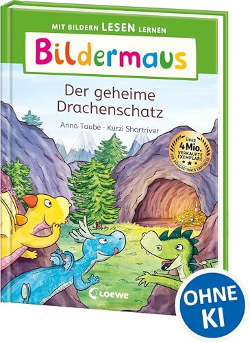 Bildermaus - Der geheime Drachenschatz: Mit Bildern lesen lernen - Ideal für die Vorschule und Leseanfänger ab 5 Jahren - Mit Leselernschrift ABeZeh