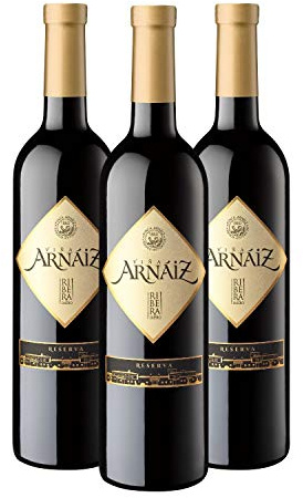 Viña Arnáiz Reserva - Vino Tinto D.O Ribera del Duero - Caja de 3 Botellas x 750 ml