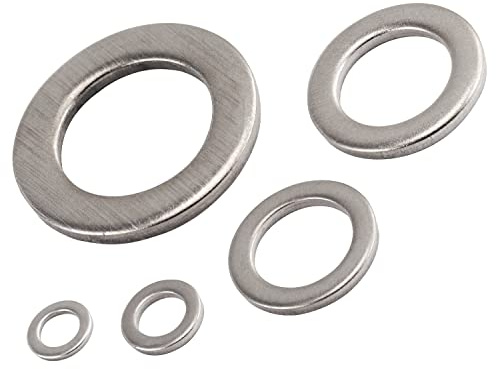 OPIOL QUALITY® Unterlegscheiben für Zylinderschrauben M16 DIN 433 aus Edelstahl A2 V2A (20 Stück) U-Scheiben Scheiben für Zylinderkopfschraube Scheiben