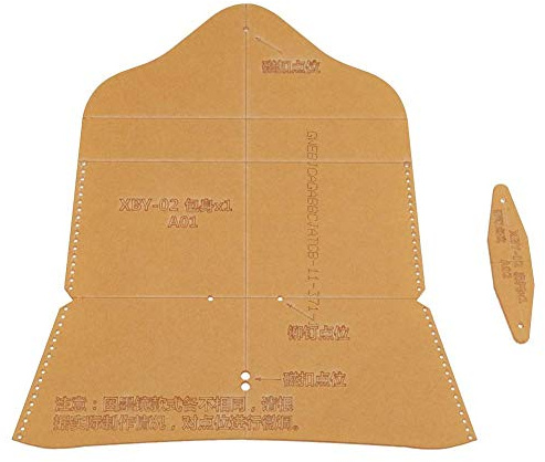 Smandy Kit de Plantillas de Acrílico para Estuche de Gafas de Cuero, Herramienta de Manualidades DIY