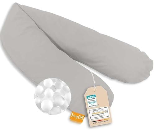 joyfill® Stillkissen Mikroperlen 190cm I Schwangerschaftskissen - Made in Germany I Ideal zum Schlafen & Stillen Dank & Bequemer Füllung I Stillkissen XXL