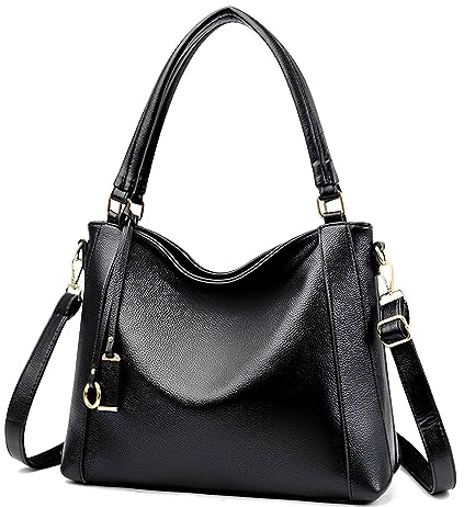 HAWEE Mode Damen Handtasche aus Weiches PU-Leder Umhängetasche Große Schultertasche mit Reißverschluss Leichte Henkeltasche Elegante Einkaufstasche für Dating Shopping Arbeiten