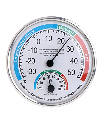 RANRAO Thermometer Hygrometer Thermo Analog Luftfeuchtigkeit Raumklima Kontrolle Innen