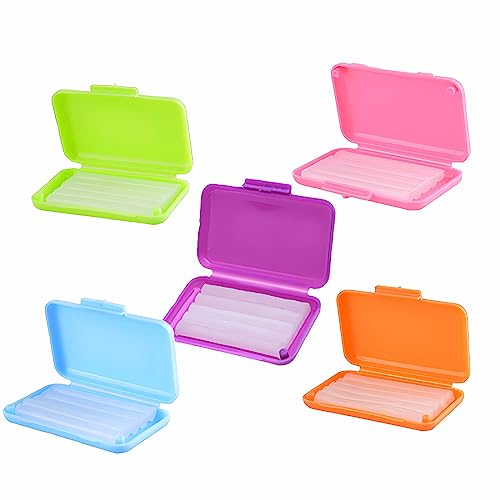 WeddHuis 5 Pezzi Cera ortodontica Cera Dentale per Parentesi Graffe 25 Strisce di Cera Dentale Cera per Cure Orali Dentali Vari Profumi di Frutta per Denti Ortodonzia Dentale (5 Colori/5 Gusti)