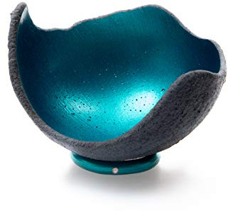 stoamandal Betonschale Meeresrauschen in türkis blau inklusive Halter